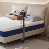 25.59-40.35inch Adjustable Overbed Bedside Table 4 Wheels Pneumatic Mobile Standing Desk Laptop Desk Hospital Home Use