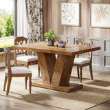 Tribesigns 47-Inch Dining Table for 4-6, White Kitchen Dinner Table