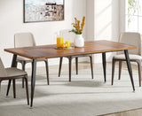 Tribesigns Dining Table180x80x75cm, Spacious Rustic Industrial Table for 6-8 People