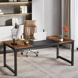 Tribesigns Modern Computer Desk Large Office Desk Computer Table Study Writing Desk