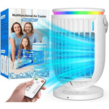 Portable Mini Air Conditioner Fan with 1200ml Water Tank, 4 in 1