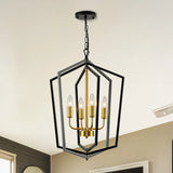 4 Light Luxury Chandeliers Farmhouse Industrial Pendant Lighting Classic Lantern
