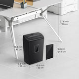 10-Sheet Cross Cut Paper Shredder, 5.5 Gal Home Office Heavy Duty for Credit Card