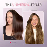 TYMO Ring Hair Straightener Brush Hair Straightening Iron with Built-in Comb, 20s Fast Heating