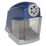Electric Pencil Sharpener for Classroom, Auto-Stop, 6 Sizes, Blue
