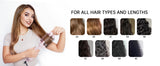 Smooth Style Heated Comb + Blow Dryer Brush,2-in-1 Hot Air Brush for One-Step Straightener