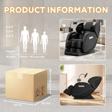 Full Body Massage Chair with Heating, Airbags, Foot Roller & Touch Screen