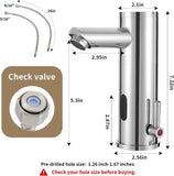 Motion Activated Sensor Hands Free Auto Off 1 Hole Commercial Infrared Brass Basin Faucet Adjustable Cold Hot Single Handl
