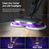 Steam Mops for Floor Cleaning with Rotating Pads, 4 Cleaning Modes
