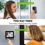 Smart Video Doorbell, 4.3-Inch Display for 2-Channel Audio Intercom