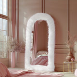 DDHOME 32"x71" Full Length Mirror Free Standing Floor Mirror Wall Mounted
