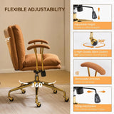Home Office Desk Chair Comfy with wheels&Removable Armrests