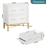 Tribesigns 2 Drawer File Cabinet, Modern Lateral Filing Cabinet for Letter
