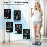 Smart Bathroom Scale for Body Weight Digital Body Fat Scale with LED Column Trend Display BMI Muscle Mass Body