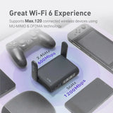 Pocket Wi-Fi 6 Wireless Internet Router, Portable VPN Routers WiFi for Travel, Pub