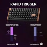 Custom Mechanical Keyboard with Hall Effect Switch, Double-Rail Magnetic Switch