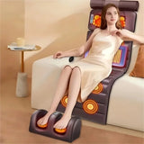 Full Body Massage Mat with Heat and Vibration w/ Foot Roller and Neck Pillow