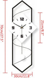 Yiyibyus Wall Clock for Living Room Modern Decor Pendulum Silent Clock