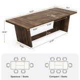 Tribesigns 70.87-Inch Large Dining Table: Wood Long Dining Room Table