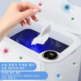 20L Smart Sensor Trash Can With Display Type-C Recharging Automatic Wastebin For Bathroom