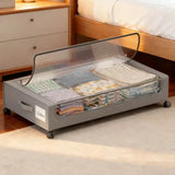 Stozle 1Pack/2Pack Under Bed Storage Boxes With Wheels, Large Capacity