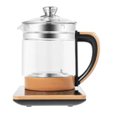 1.8L Electric Glass Tea Kettle with Infuser & Steamer Rack, 110V US Plug 18-in-1 Smart Tea Maker