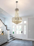 Crystal Chandeliers Light Fixture,6-Light Empire Style K9 Crystal Chandeliers