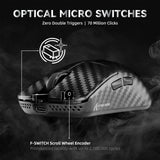 ATTACK SHARK R11 ULTRA Carbon Fiber Wireless 8K PAW3950MAX Gaming Mouse