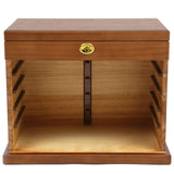 Wooden Gift Cabinet Jewelry Storage Box with Mirror and Lock for Jewelries