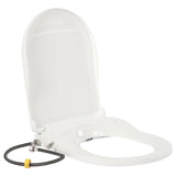 Non-Electric D-Shape Bidet Toilet Seat, PP, with Dual Nozzle Fresh