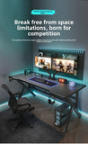 Two-Section Split Solid Wood Computer Gaming Desk  | Ergonomic Home Office