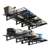 2 Pack 2x6Ft Garage Shelving Wall Mounted,  24"x72" Wall Shelf Garage Storage Rack Floating Shelves
