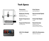 ANYCUBIC Kobra 4/Kobra 4 Combo FDM MultiColor 3D Printer Print in 1 to 8 Color Max 600mm/s Printing Speed APP Control 3D Printer
