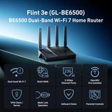 GL.iNet GL-BE6500 (Flint 3e) Dual-band Wi-Fi 7 Home Router 5× 2.5G Ports