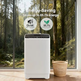 Portable washing machine for apartments RVs homes: 1.08 cu.ft full-automatic with 8 programs 6 water levels