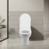 Non-Electric Bidet Toilet Seat 3-Hole Bidet Seat Fits Elongated Toilets White Dual Nozzle System