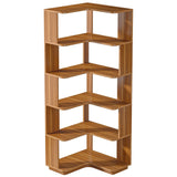 Tribesigns 6 Tier Corner Bookshelf, 64.96 Inch Tall Industrial Corner Bookcase