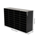 36 Compartment Literature Organizer, Rounded Corners Storage Cabinet,for Files