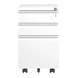 Mobile File Cabinet with Lock, Metal Filing Organizer for Home Office
