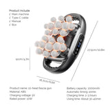 22-Head Fascia Body Massage Gun Back, Neck and Waist Massager