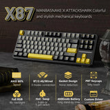 MAMBASNAKE X Attack Shark X87 Wireless Mechanical Keyboard, Hot Swappable