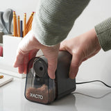 Electric Pencil Sharpener with Pencil Saver, SafeStart Motor, Break-Resistant
