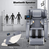 Massage Chair Full Body with Air Pressure, 10 Fixed Massage Rollers, Heating