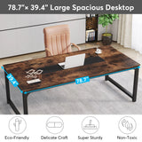 Tribesigns Modern Computer Desk 70.8 inch Large Executive Office Desk Study Writing Desk Workstation Computer Table