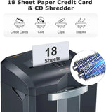18-Sheet Heavy Duty Cross-Cut Paper Shredder, 60-Minute Continuous Run, 6-Gallon Pullout Bin