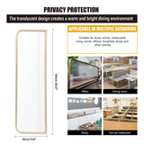 Screen Divider, Translucent Table Partition Divider, 39.4X11.8In Commercial Decorative Privacy Screen