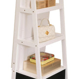 Rotatable Full Length Mirror Jewelry Cabinet Standing With Built-In Mirror