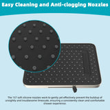 Hibbent 5 Spray Modes Shower Head, 13'' High Pressure Rain Shower Head, Large Rainfall Showerhead