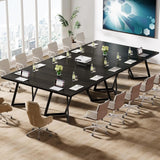 70.86" Conference Table Metal Frame Rectangular Seminar Boardroom Office Meeting Room Desk