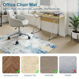 Office Chair Mat for Hardwood Floor and Tile 48"x60" Abstract Desk Rug for Rolling Chair